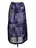 TSE 100% Polyester Graphic Blue Purple Casual Skirt Size L - photo 1