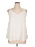 Uniqlo 100% Polyester Ivory Sleeveless Blouse Size XL - photo 1