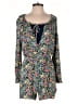 Laundry by Shelli Segal 100% Rayon Floral Blue Romper Size S - photo 1