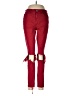 Express Color Block Red Jeans Size 6R - photo 1