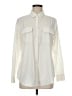 Chico's Color Block Ivory Long Sleeve Button-Down Shirt Size 1 (8/10) - photo 1