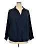 Style&Co 100% Rayon Blue 3/4 Sleeve Blouse Size 3X - photo 1