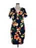 Sangria Tropical Blue Cocktail Dress Size 16 - photo 1