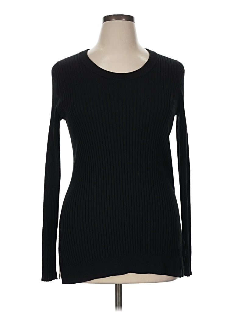 Pre-owned Athleta Pullover Sweater In Black