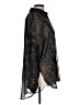 Lovestitch 100% Polyester Animal Print Black Long Sleeve Blouse Size L - photo 4