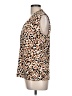 Calvin Klein Animal Print Brown Sleeveless Blouse Size L - photo 5
