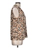 Calvin Klein Animal Print Brown Sleeveless Blouse Size L - photo 4