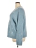 Cynthia Rowley TJX Stars Blue Pullover Sweater Size 2X - photo 5