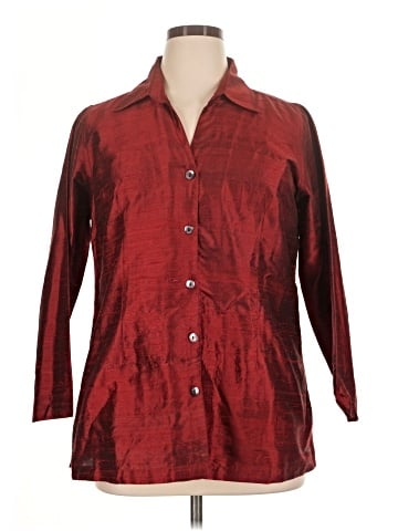 Travelsmith 3/4 Sleeve Silk Top (view 1)