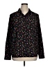 CAbi 100% Polyester Print Black Long Sleeve Blouse Size XL - photo 1