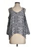 Love on a Hanger 100% Polyester Gray Sleeveless Blouse Size S - photo 1