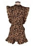 Lovers + Friends 100% Polyester Animal Print Brown Romper Size S - photo 2
