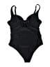 Torrid Solid Black One Piece Swimsuit Size 1X Plus (1) - photo 2