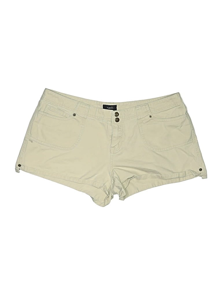 Pre-owned Rue21 Khaki Shorts In Ivory