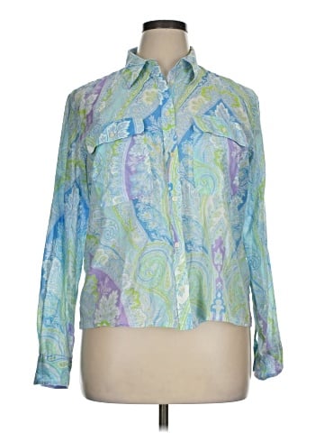 Lauren by Ralph Lauren Long Sleeve Blouse (view 1)