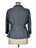 Armani Collezioni Checkered-gingham Blue Blazer Size 14 - photo 2