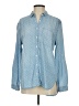 ID:23 100% Tencel Polka Dots Blue Long Sleeve Button-Down Shirt Size S - photo 1