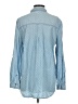 ID:23 100% Tencel Polka Dots Blue Long Sleeve Button-Down Shirt Size S - photo 2