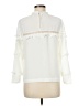 J.Crew 100% Polyester Ivory Long Sleeve Blouse Size 6 - photo 2