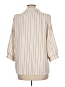 Messic 100% Polyester Stripes Ivory 3/4 Sleeve Blouse Size L - photo 2