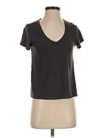 Madewell Softfade Cotton V-Neck Crop Tee (view 1)