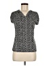 Worthington Black Short Sleeve Blouse Size M - photo 1
