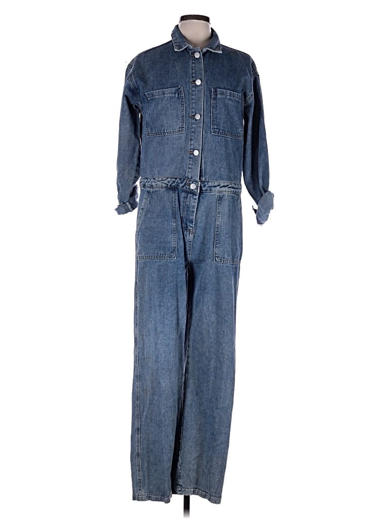 Pre-owned Fashion Nova Jumpsuit In Blue
