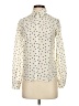 Boden 100% Silk Polka Dots Ivory Long Sleeve Silk Top Size 0R - photo 1