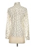 Boden 100% Silk Polka Dots Ivory Long Sleeve Silk Top Size 0R - photo 2