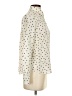 Boden 100% Silk Polka Dots Ivory Long Sleeve Silk Top Size 0R - photo 4