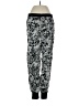 Black Label by Chico's 100% Polyester Print Silver Sweatpants Size 0 - photo 1