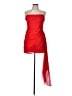 Lulus 100% Polyester Red Cocktail Dress Size L - photo 1