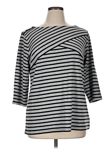 Karen Scott 3/4 Sleeve Top (view 1)