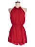 Shein 100% Polyester Solid Red Romper Size M - photo 1