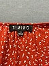 Timing 100% Polyester Red Long Sleeve Blouse Size M - photo 7