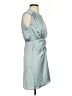 H&M 100% Polyester Solid Teal Casual Dress Size XS - photo 4