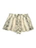 Lavender Brown Animal Print Ivory Shorts Size M - photo 1