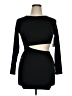 Blue Blush Solid Black Cocktail Dress Size M - photo 1