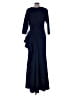 Xscape 100% Polyester Blue Cocktail Dress Size 14 - photo 2