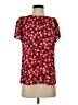 CeCe Floral Red Short Sleeve T-Shirt Size S - photo 1