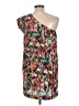 Twenty One 100% Polyester Print Brown Cocktail Dress Size L - photo 2