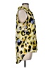Apt. 9 Animal Print Yellow Sleeveless Button-Down Shirt Size M - photo 4