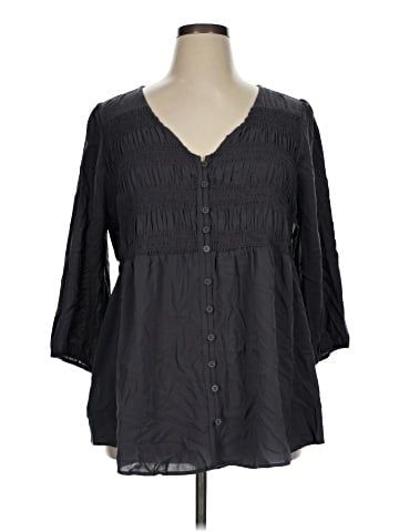 Torrid 3/4 Sleeve Blouse (view 1)