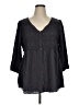 Torrid Black 3/4 Sleeve Blouse Size 1X Plus (1) - photo 1