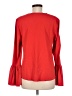 Intermix 100% Polyester Red Long Sleeve Blouse Size M - photo 2
