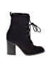 Bamboo 100% Leather Black Ankle Boots Size 6 - photo 1