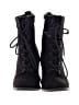Bamboo 100% Leather Black Ankle Boots Size 6 - photo 2