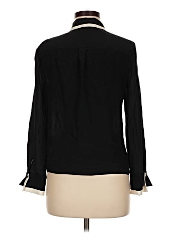 Alice + Olivia Long Sleeve Silk Top (view 2)