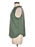 Ann Taylor LOFT 100% Polyester Green Sleeveless Blouse Size M - photo 5