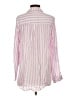Gibson 100% Rayon Stripes Pink Long Sleeve Button-Down Shirt Size M - photo 2